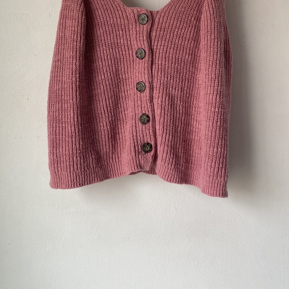 Madewell M Ruffle-Strap Button-Front Sweater Tank Top - Picture 9 of 14